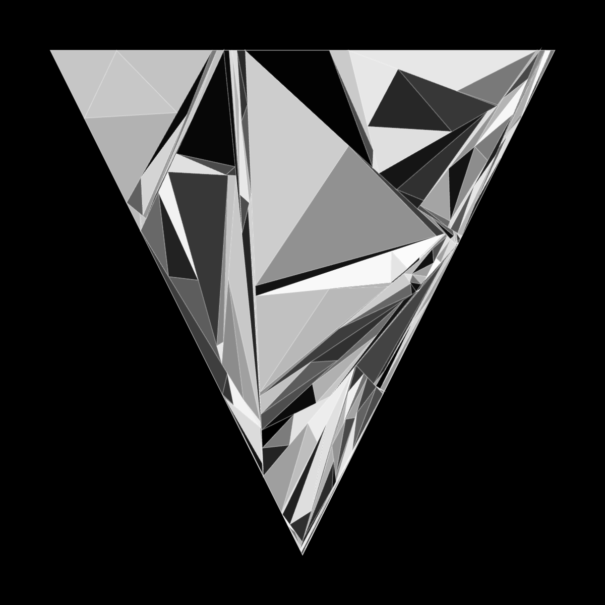 Genuary12 Reculsive Subdivision algorithm