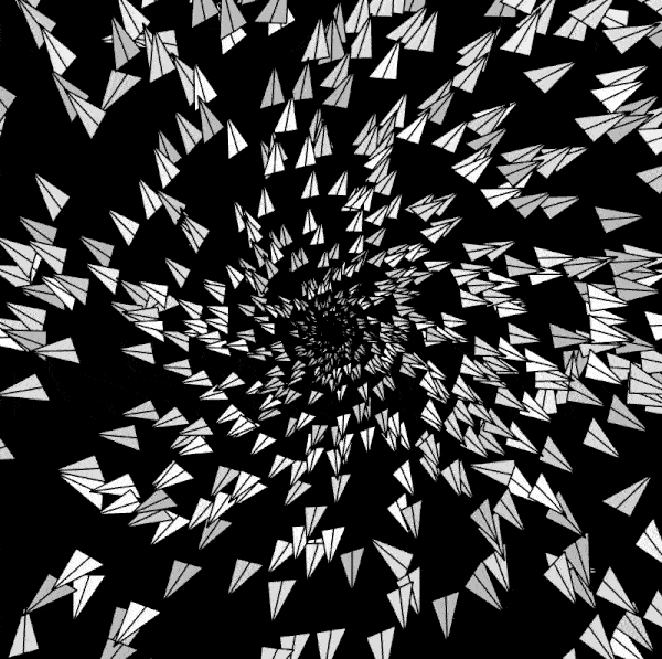 Genuary13 Particle system with triangle